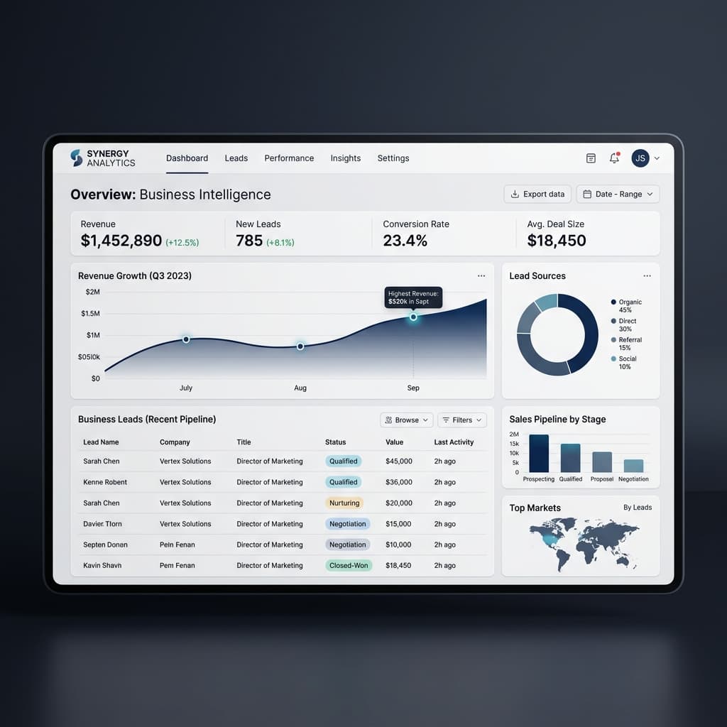 Business Data Dashboard